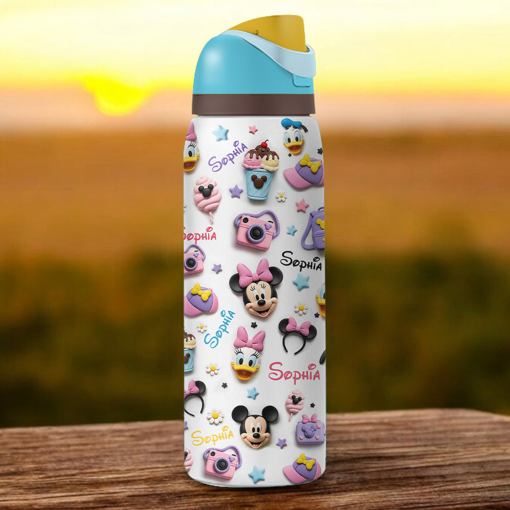 Magical World - Personalized Mouse 2-In-1 Spout Water Bottle