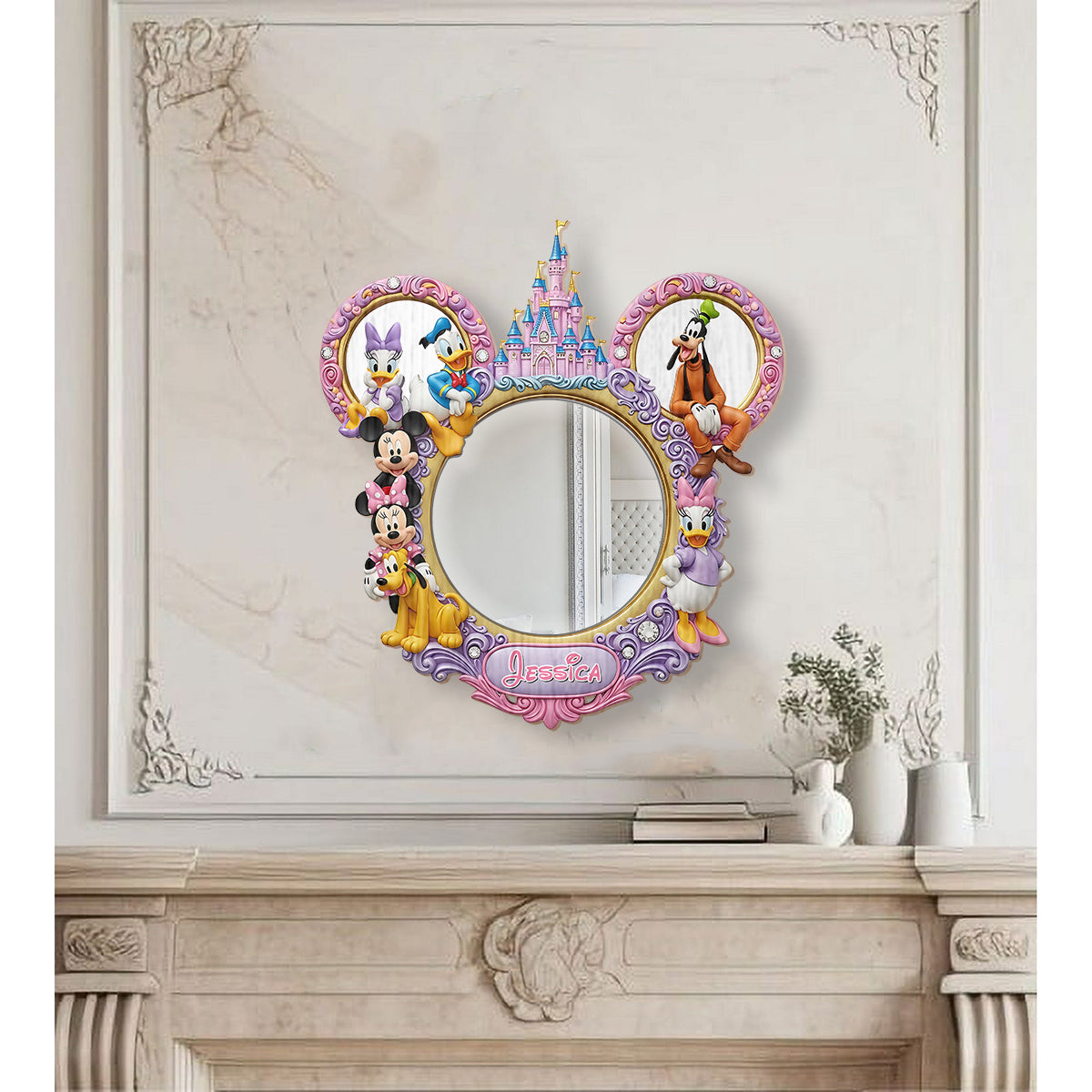 Magical Castle - Personalized Mouse Wall Hanging Mirror