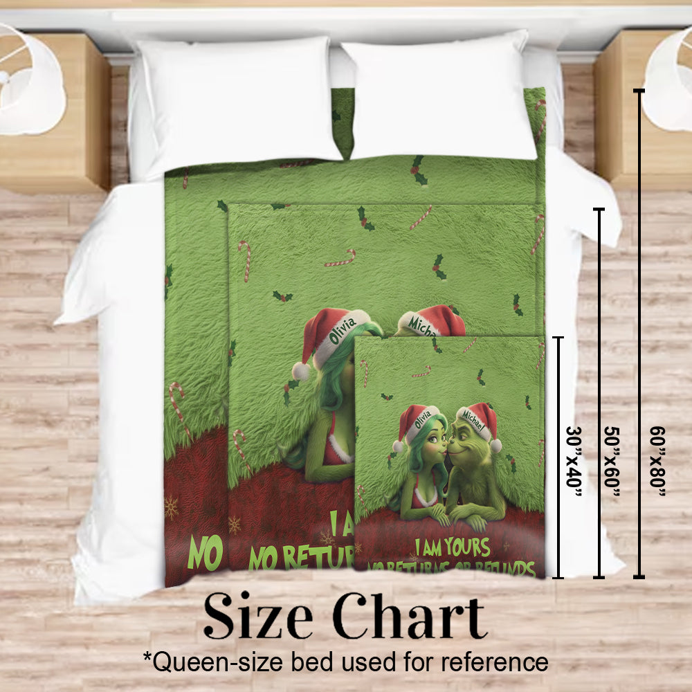 I Am Yours - Personalized Stole Christmas Blanket