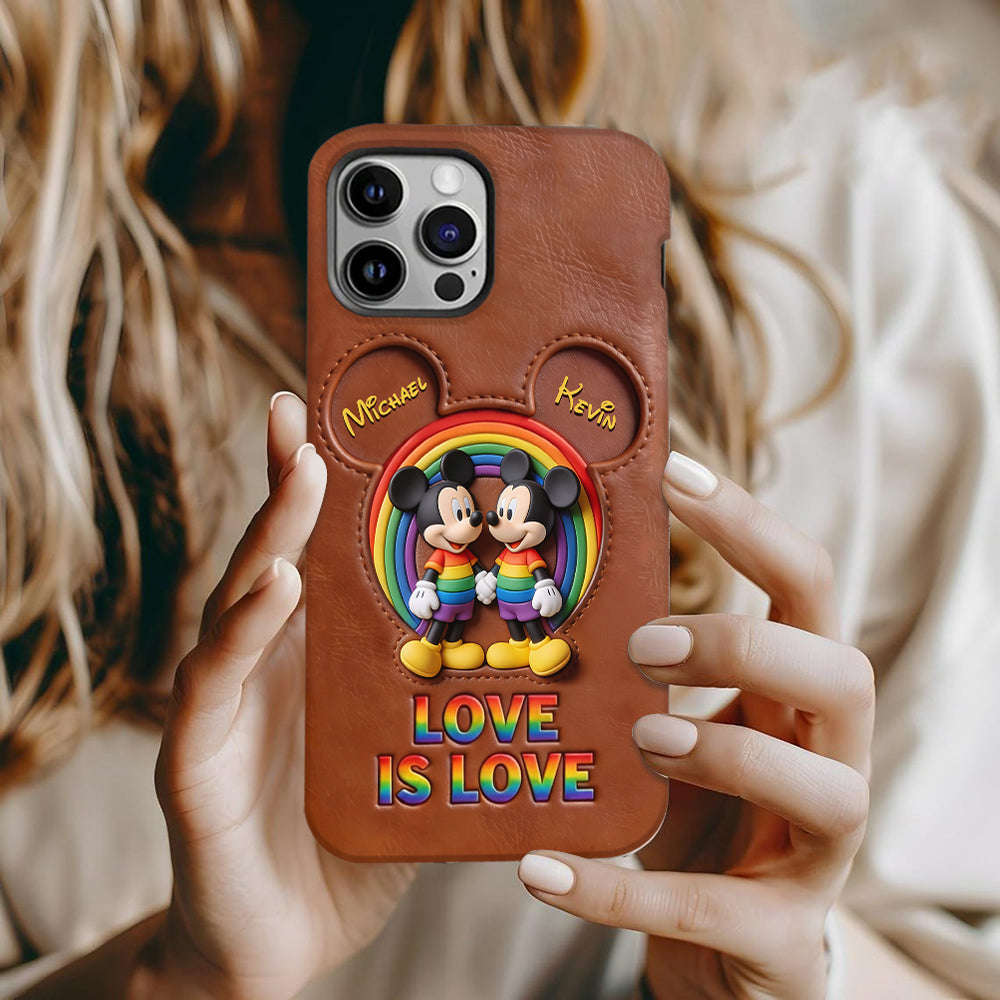 Love Is Love - Personalized Mouse Full Print Phone Case