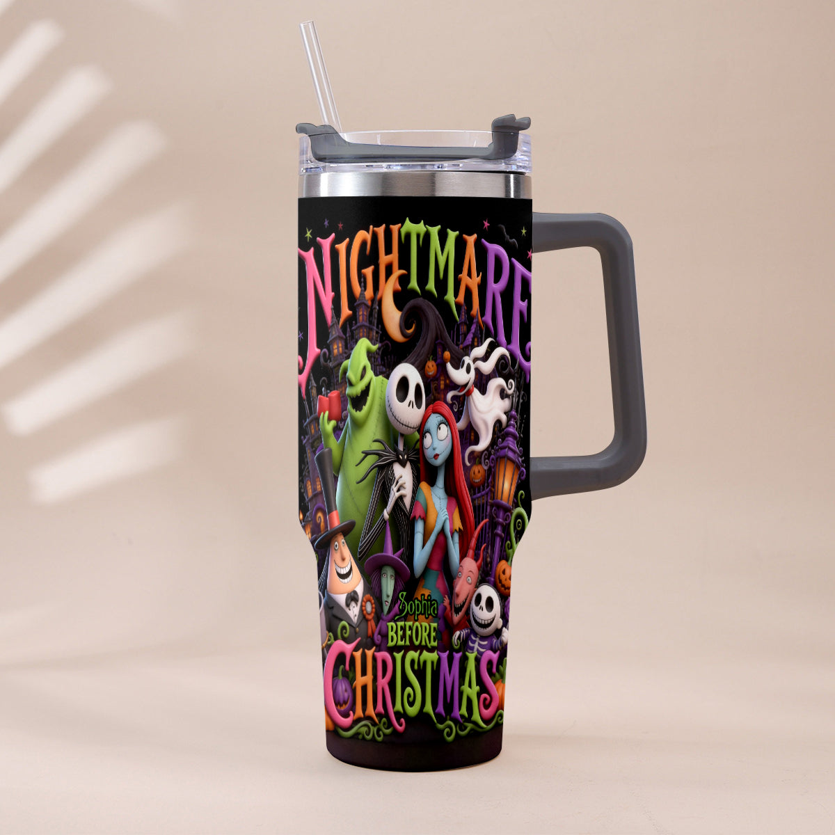 The Nightmare - Personalized Nightmare Tumbler With Handle
