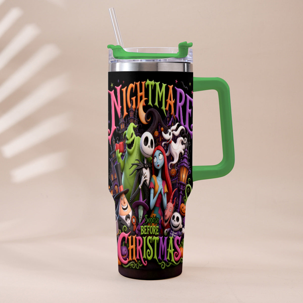 The Nightmare - Personalized Nightmare Tumbler With Handle