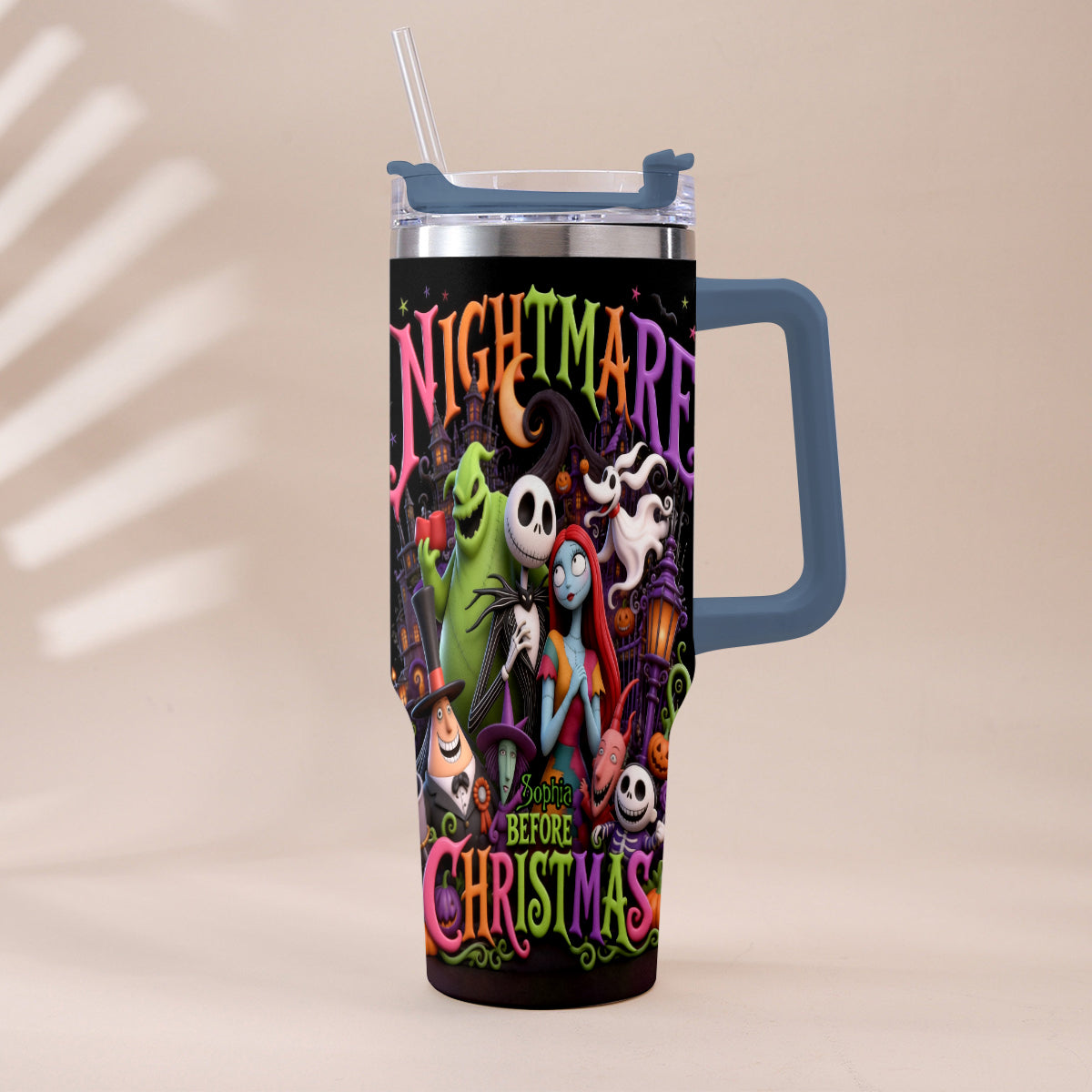 The Nightmare - Personalized Nightmare Tumbler With Handle