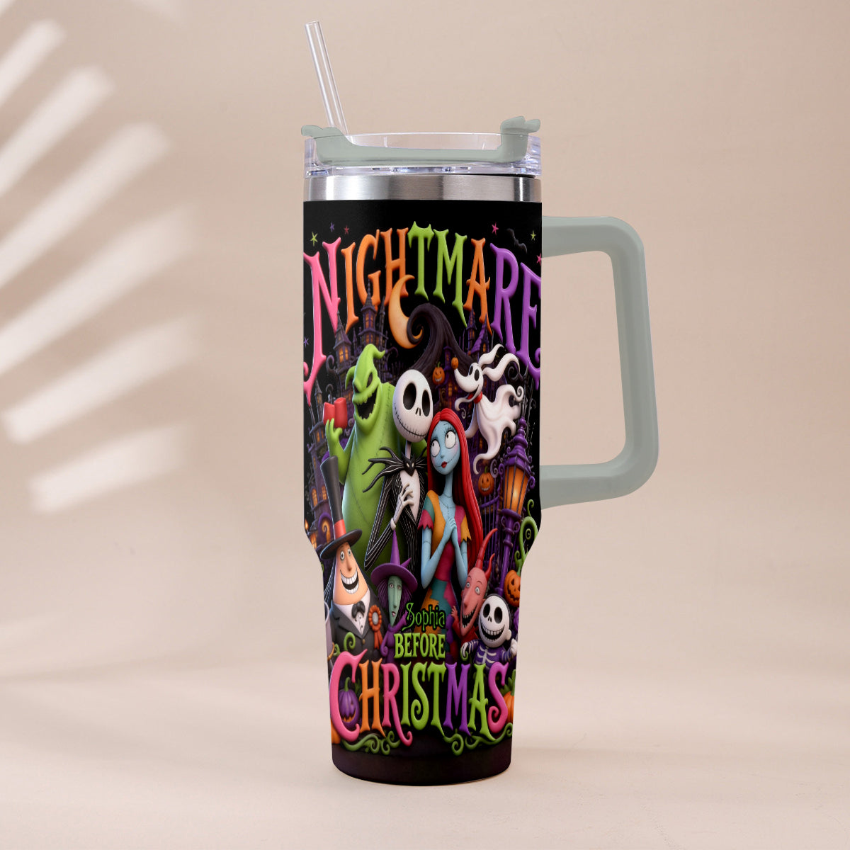 The Nightmare - Personalized Nightmare Tumbler With Handle