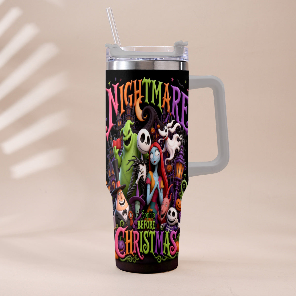 The Nightmare - Personalized Nightmare Tumbler With Handle