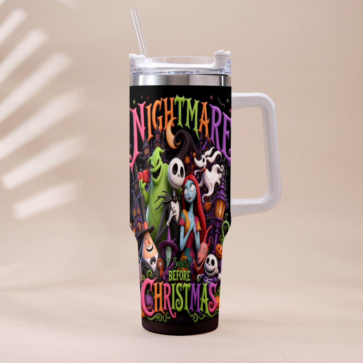 The Nightmare - Personalized Nightmare Tumbler With Handle