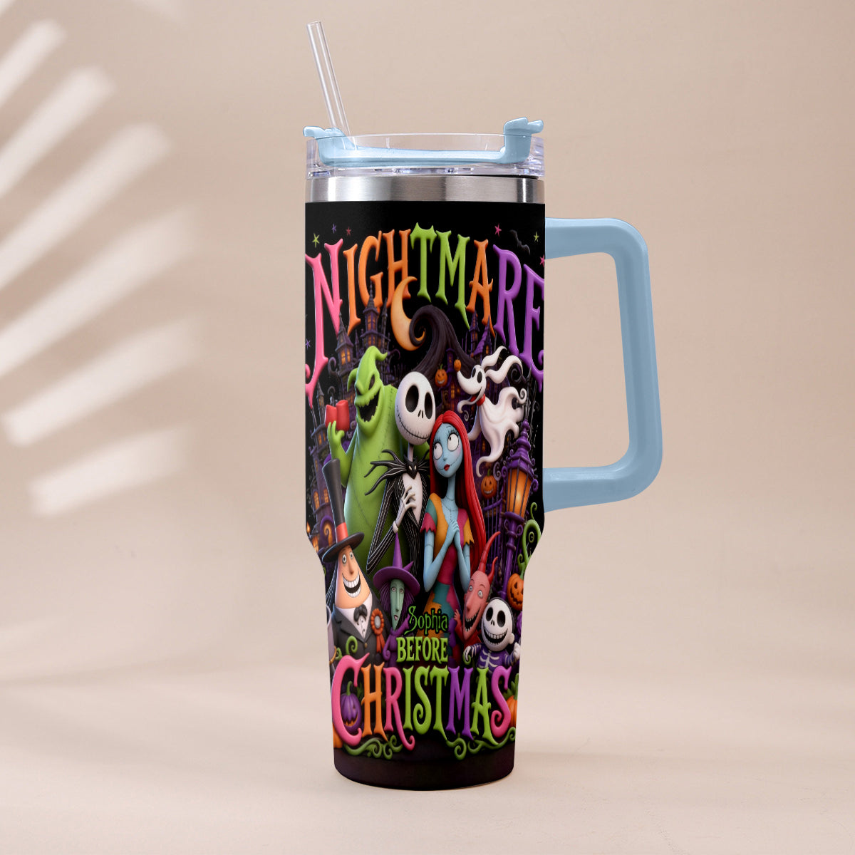 The Nightmare - Personalized Nightmare Tumbler With Handle