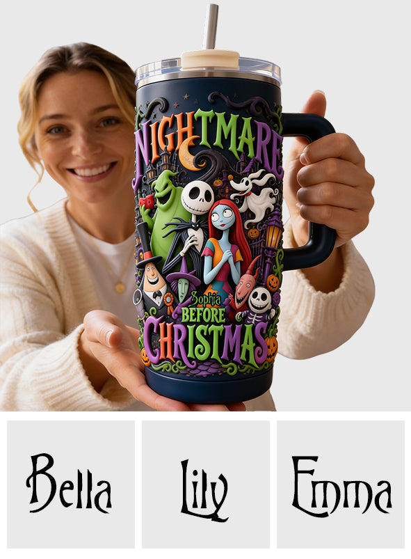 The Nightmare - Personalized Nightmare Tumbler With Handle