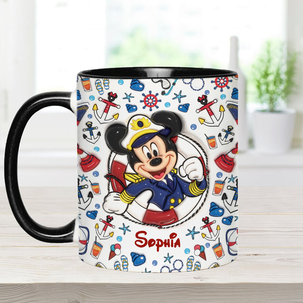 Family Cruise Trip - Personalized Mouse Accent Mug