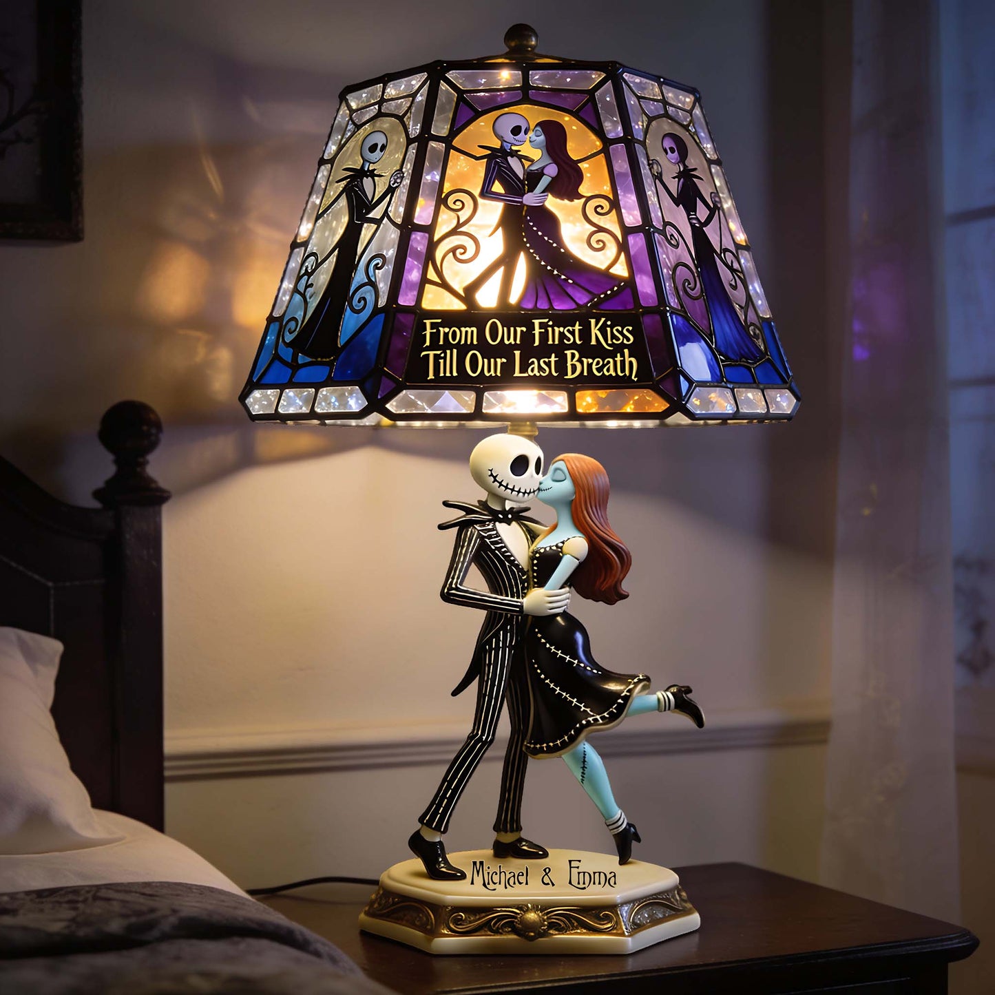Til Death Do Us Part - Personalized Nightmare Acrylic LED Night Light