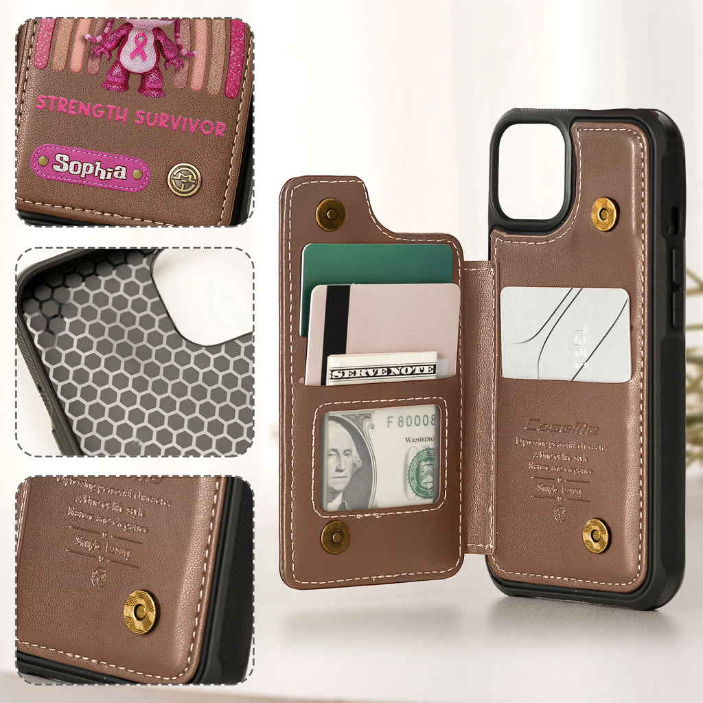 Faith Hope Love - Personalized Breast Cancer Awareness Wallet Phone Case