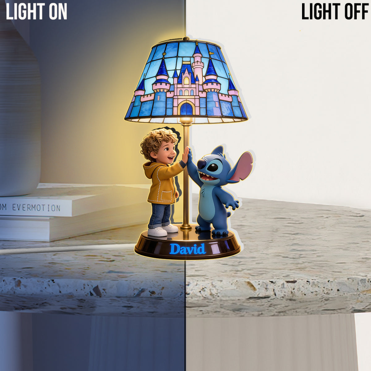 Blue Ailen - Personalized Ohana Acrylic LED Night Light
