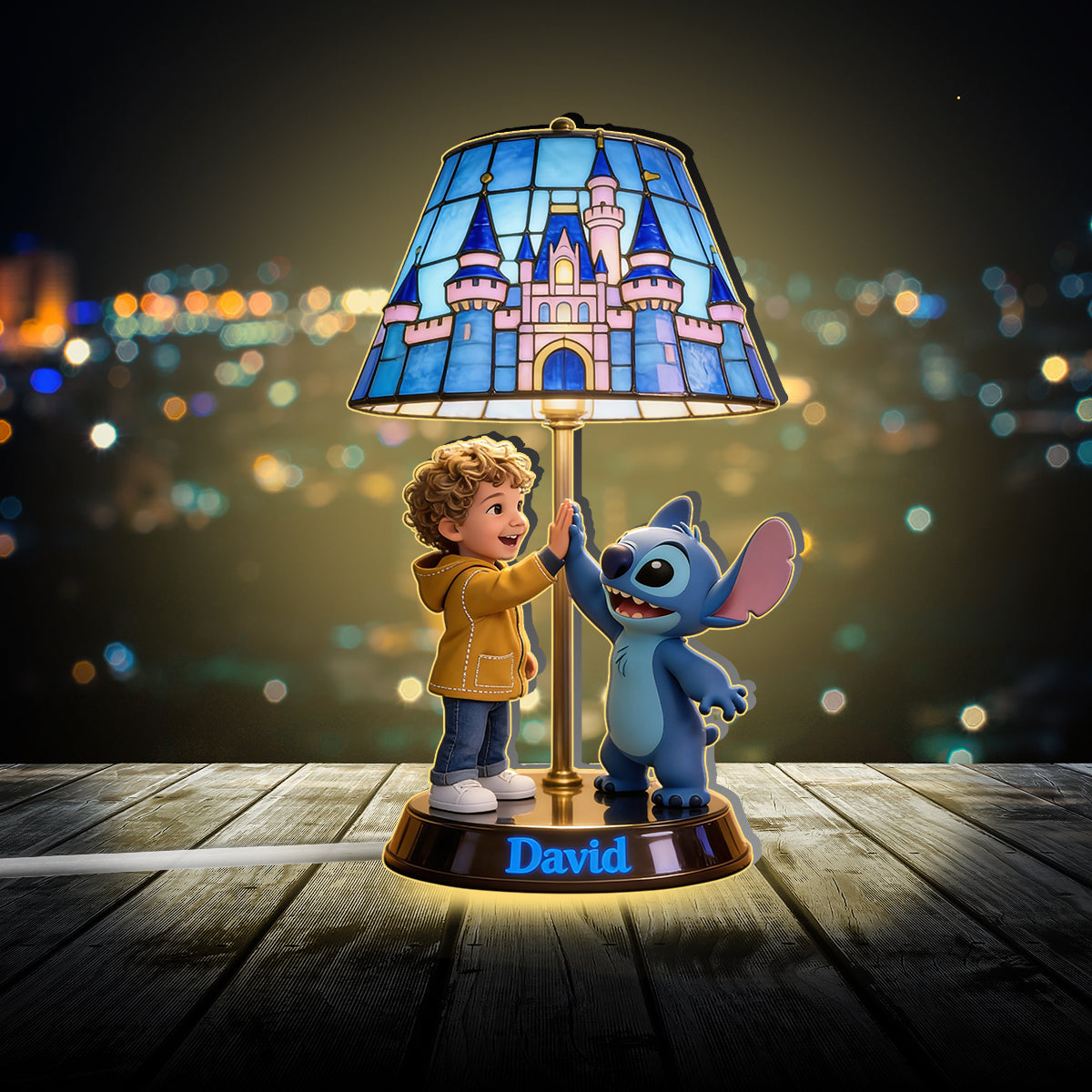 Blue Ailen - Personalized Ohana Acrylic LED Night Light