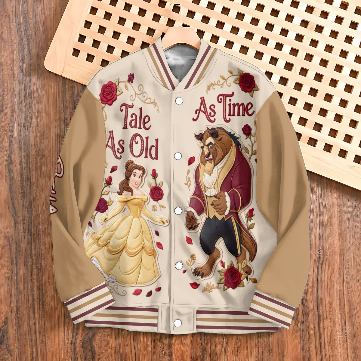 Tale As Old As Time - Personalized Beauty And The Beast Varsity Jacket