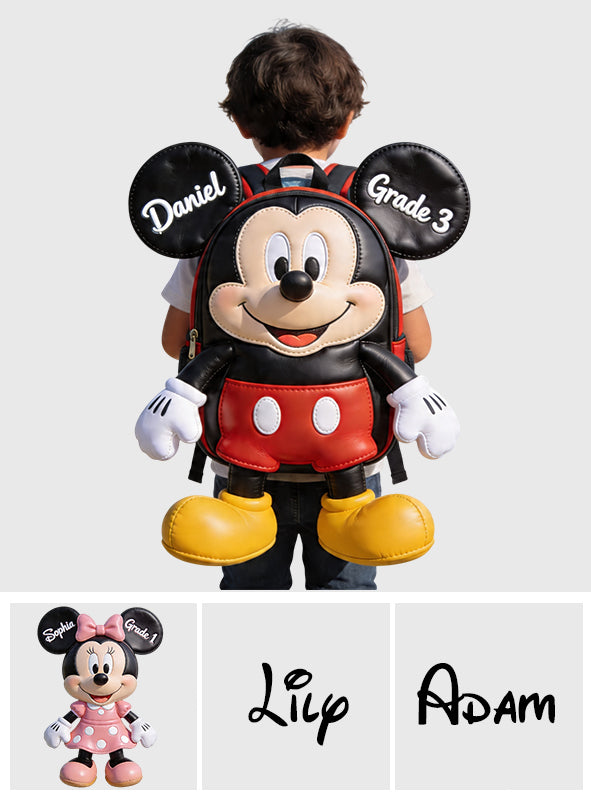 Magical School Friends - Personalized Mouse Shaped Backpack