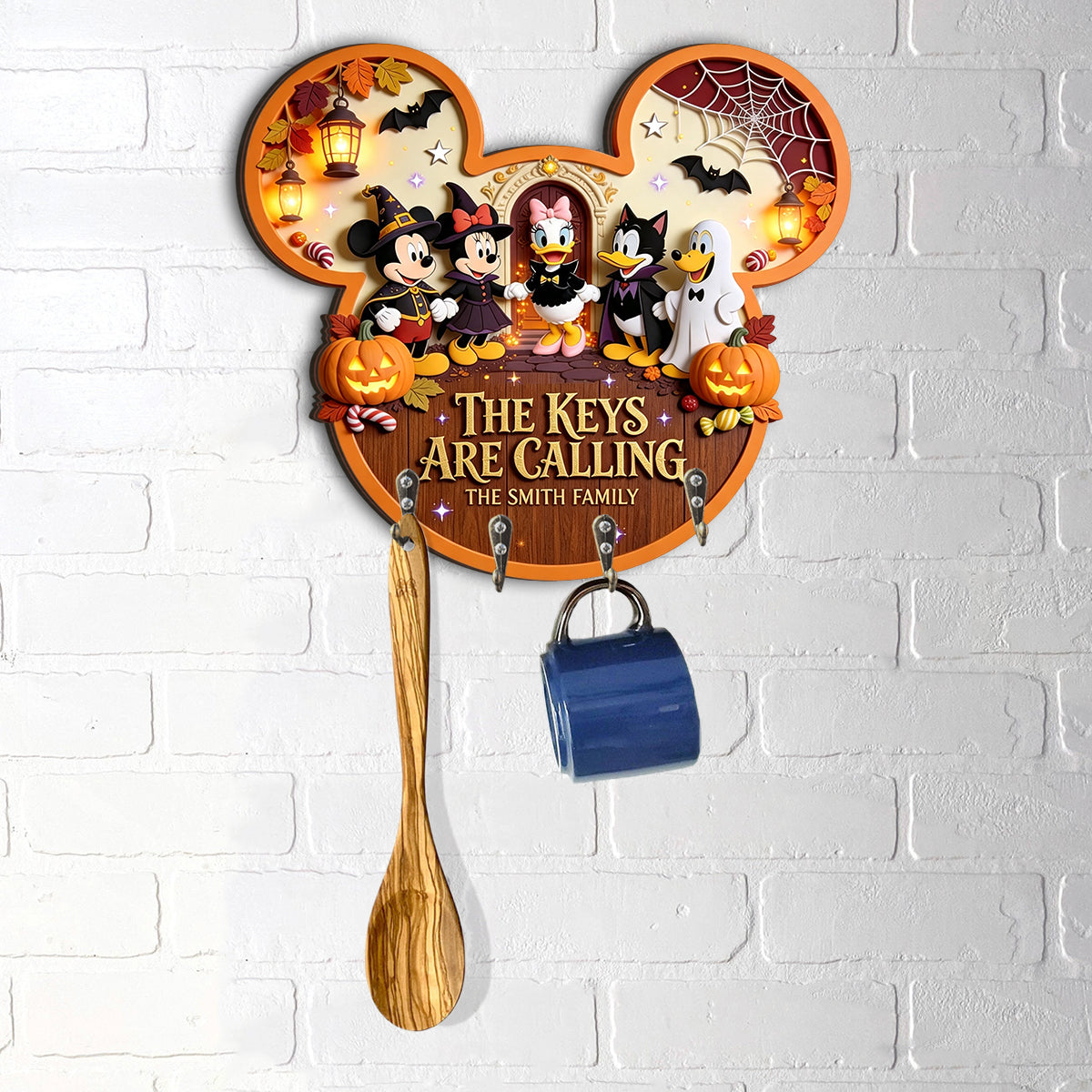 Halloween Vibes - Personalized Mouse Custom Shaped Hanging Rack