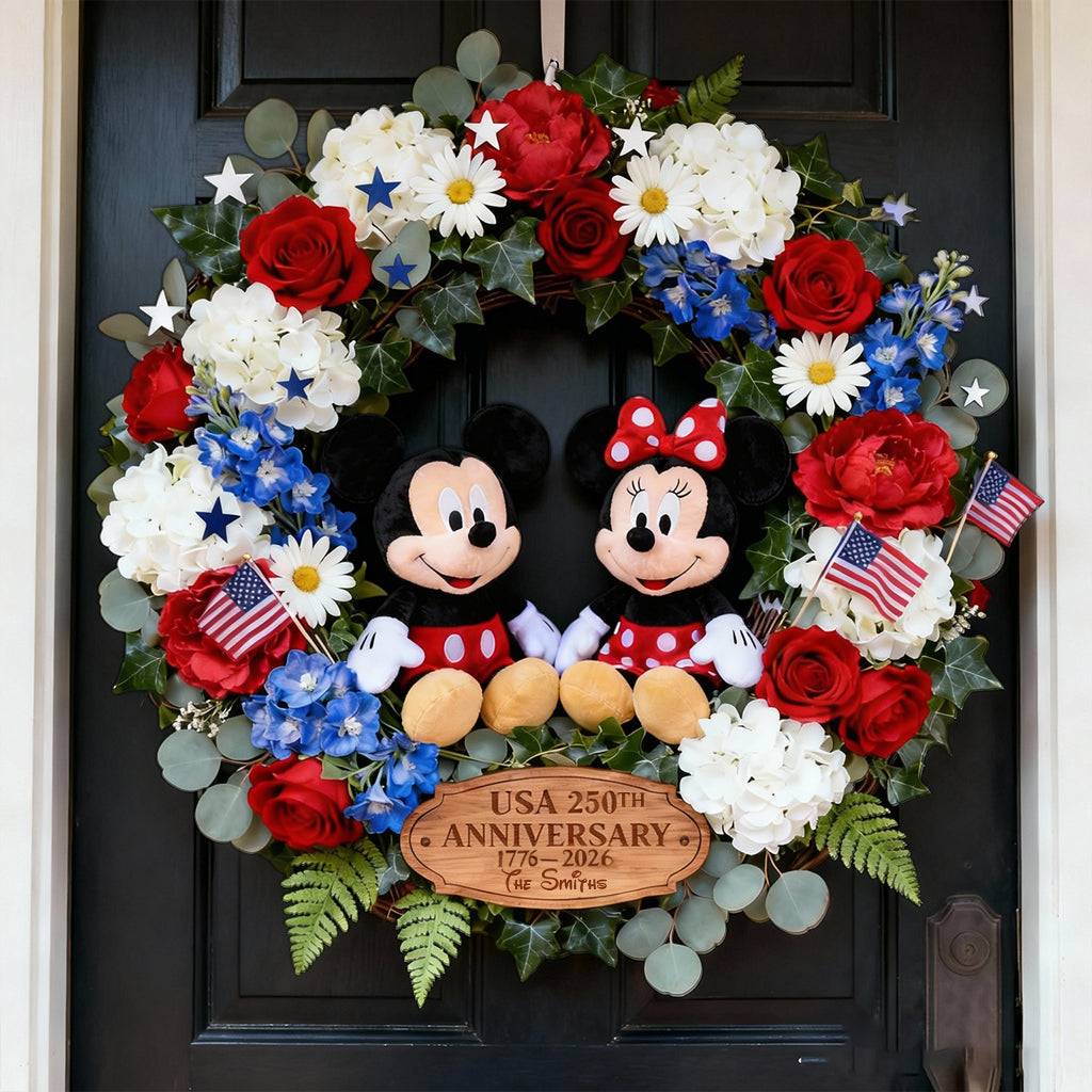 The Mouse Patrotic - Personalized Mouse Custom Shaped Wood Sign