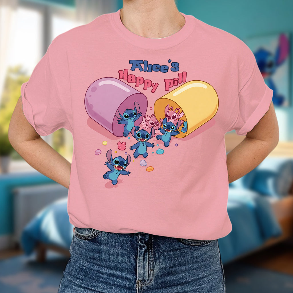 My Happy Pill - Personalized Ohana All Over Shirt