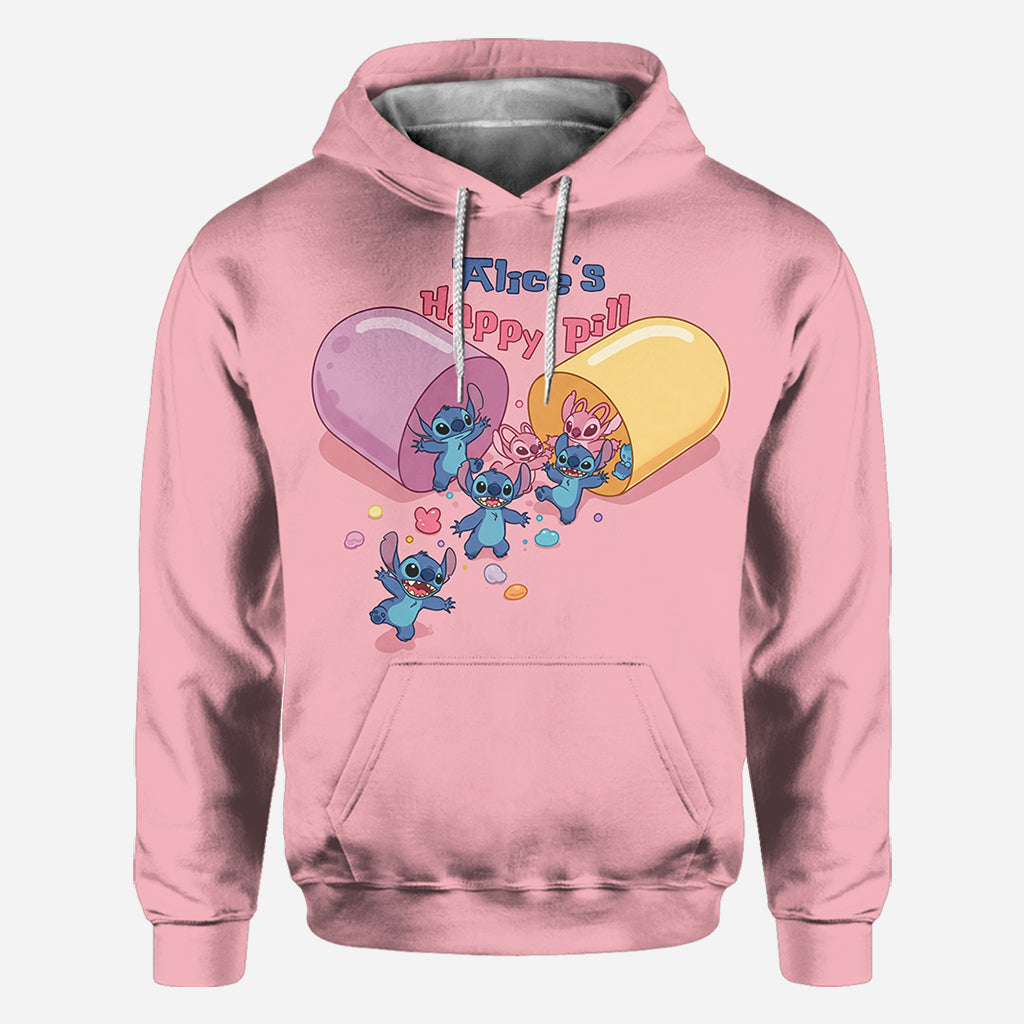 My Happy Pill - Personalized Ohana All Over Shirt