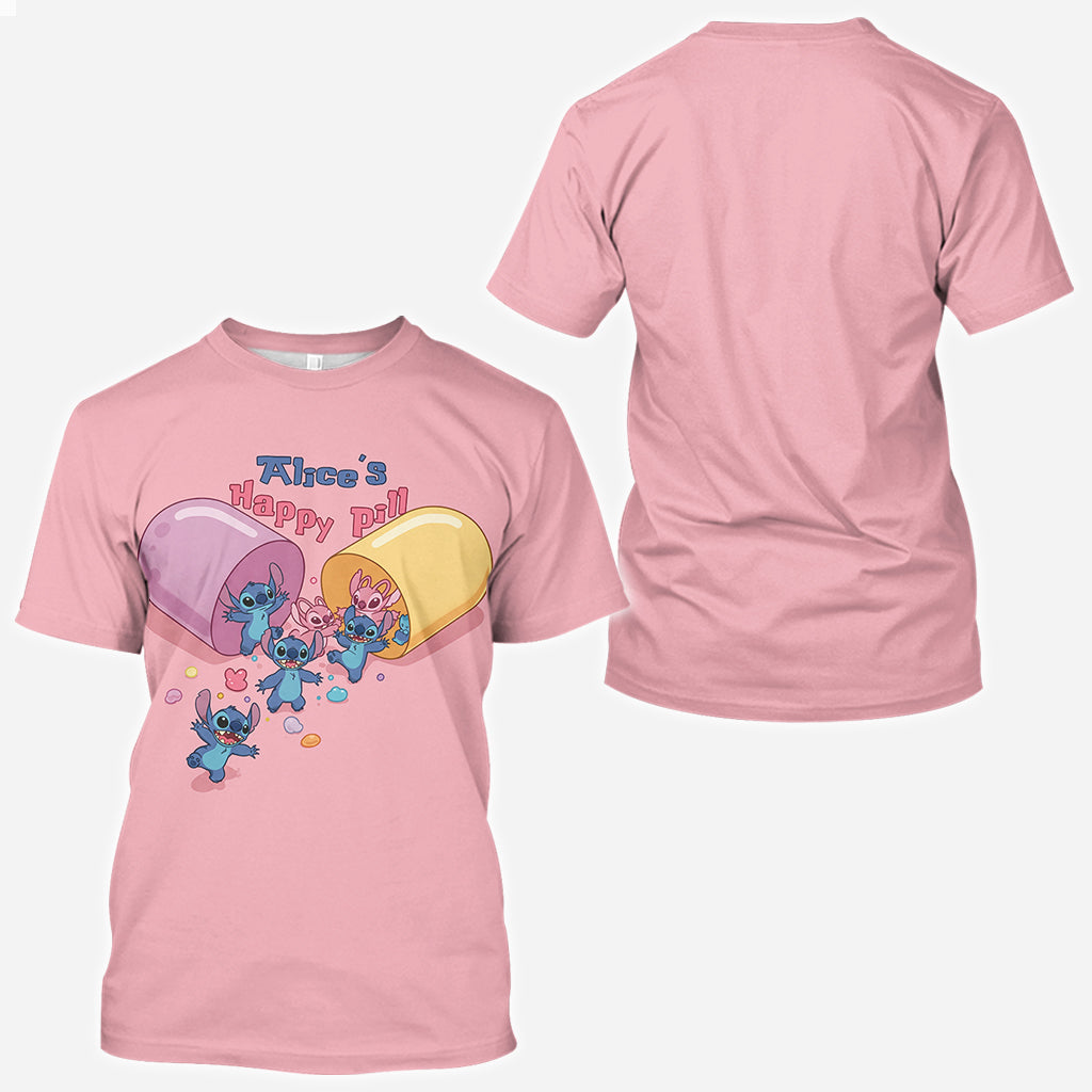My Happy Pill - Personalized Ohana All Over Shirt