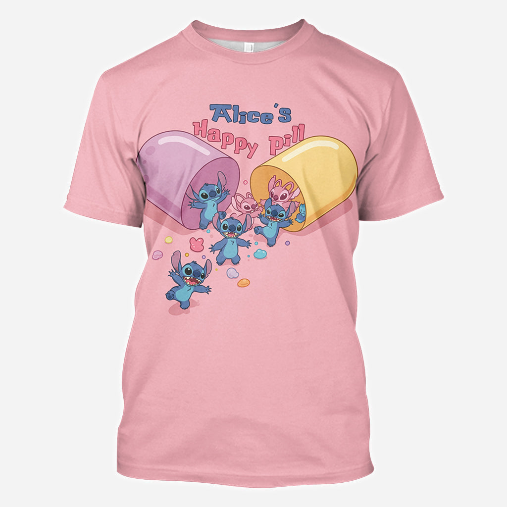 My Happy Pill - Personalized Ohana All Over Shirt