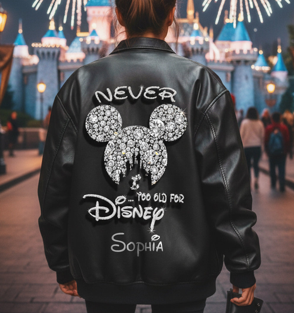 Never Too Old - Personalized Mouse Bomber Jacket