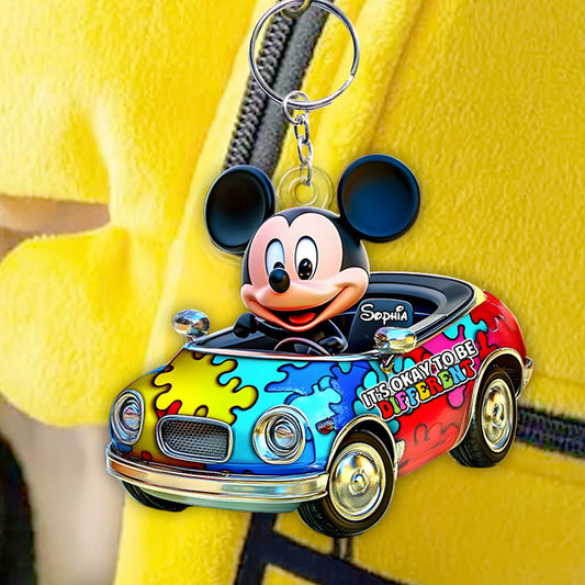 Mouse Car - Personalized Mouse Keychain