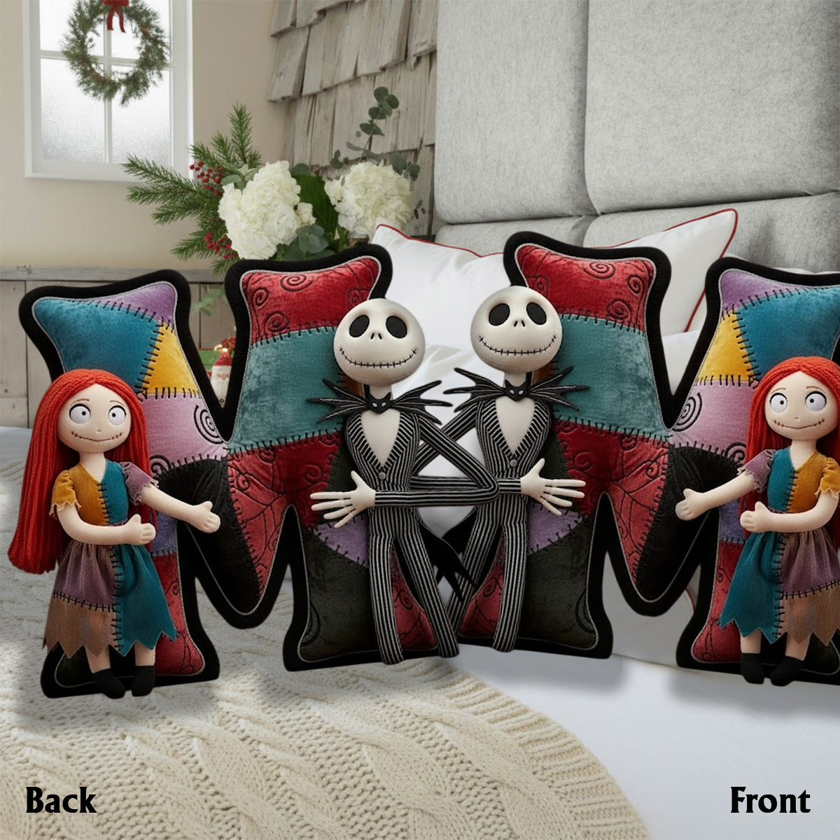 Perfect Nightmare Name Letter Pillow - Personalized Nightmare Faux Fur Shaped Pillow