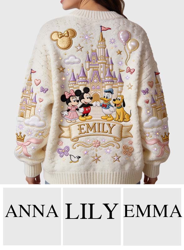 Magical Castle - Personalized Dream Trip Cardigan Sweater