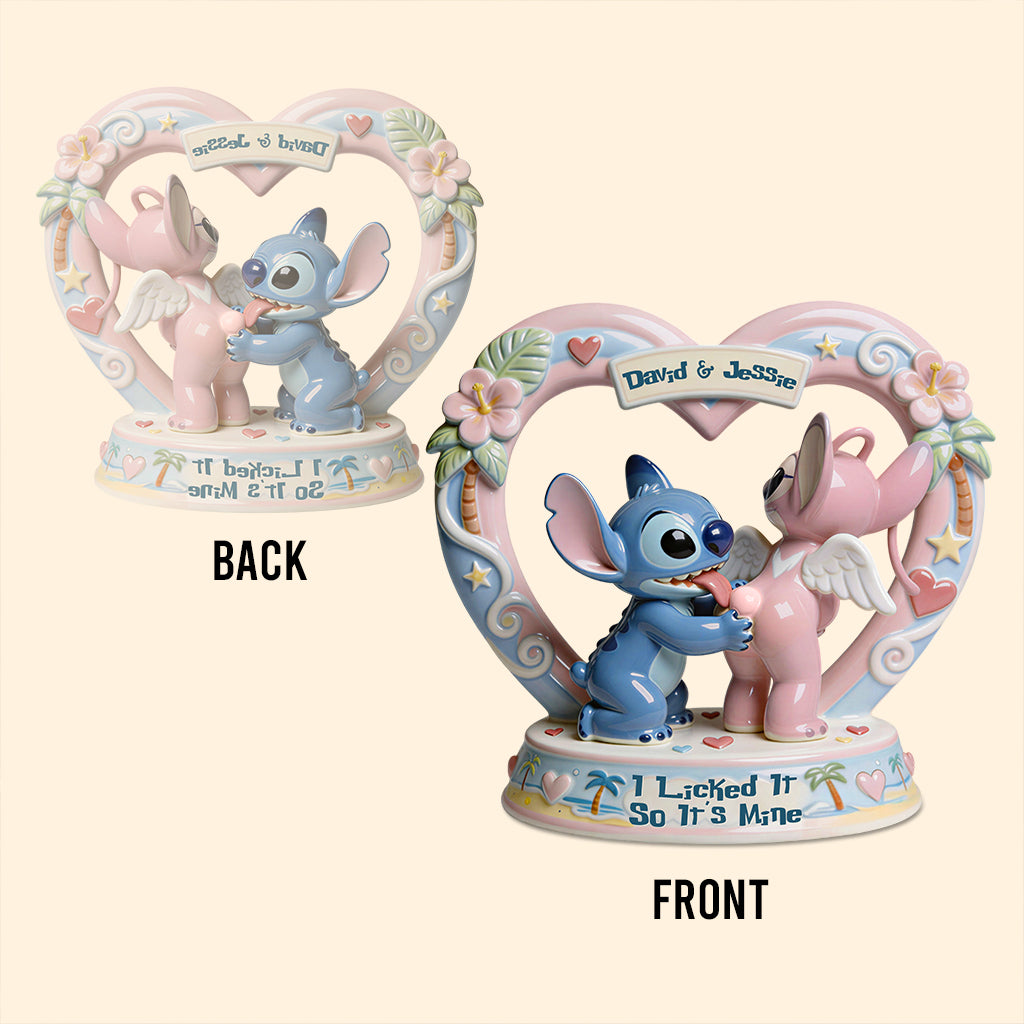 I Licked It So It's Mine - Personalized Ohana Custom Shaped Acrylic Plaque