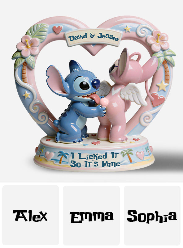 I Licked It So It's Mine - Personalized Ohana Custom Shaped Acrylic Plaque