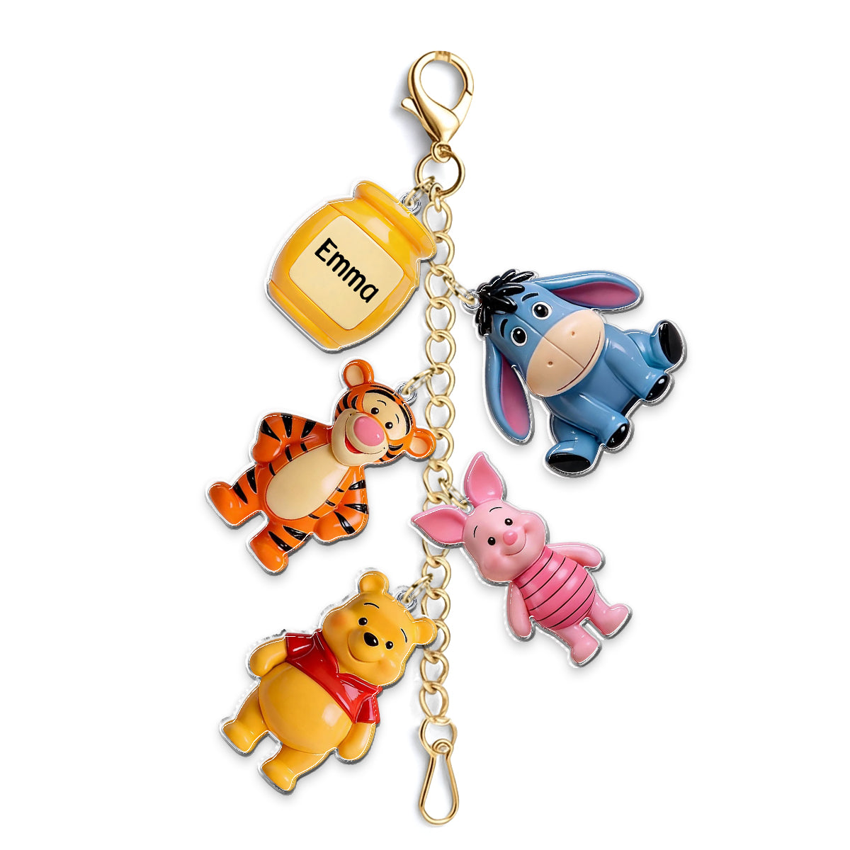 Friends - Personalized Yellow Bear Dangling Charms