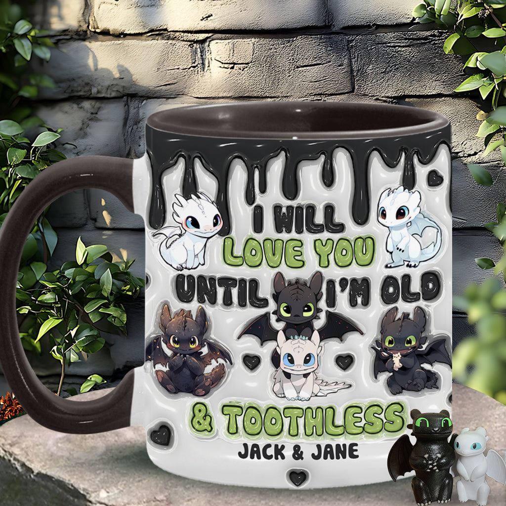Dragon Couple - Personalized Couple Accent Mug