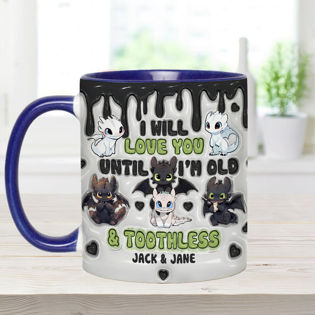 Dragon Couple - Personalized Couple Accent Mug