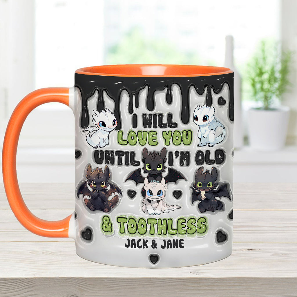 Dragon Couple - Personalized Couple Accent Mug