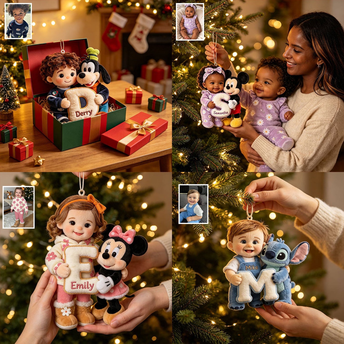 My Happy Christmas - Personalized Kid Plush Ornament