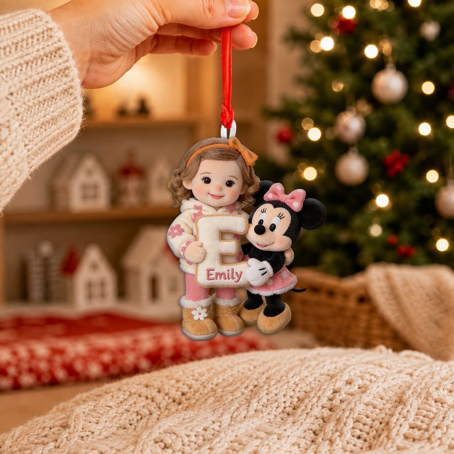 My Happy Christmas - Personalized Kid Plush Ornament