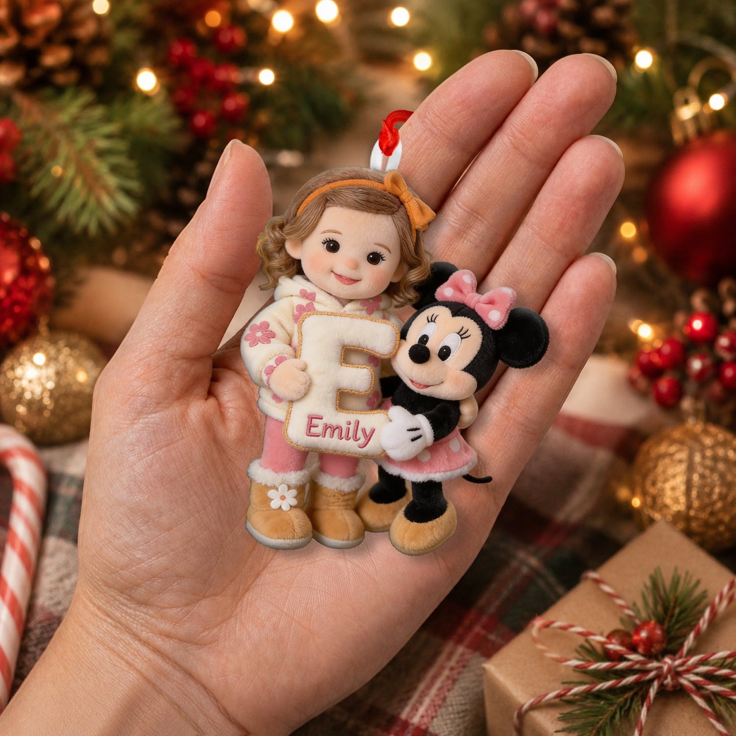 My Happy Christmas - Personalized Kid Plush Ornament