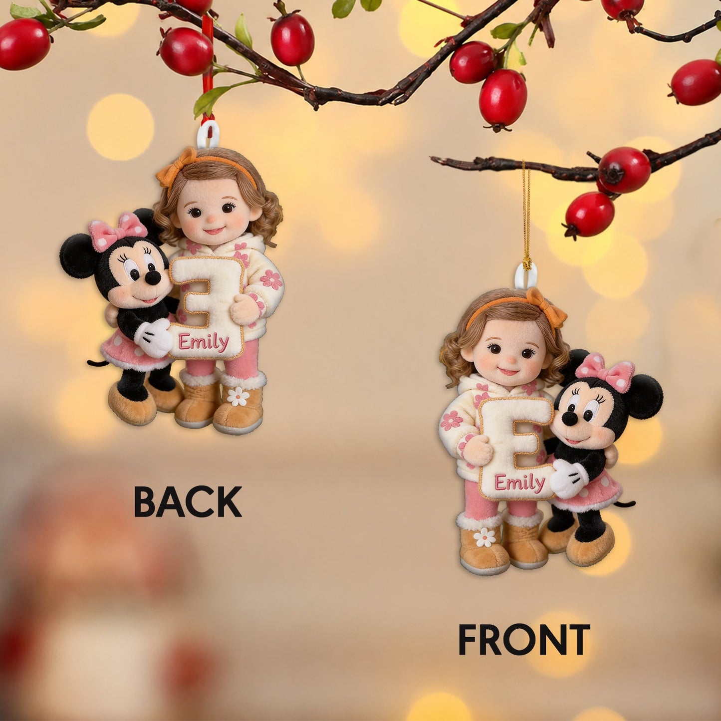 My Happy Christmas - Personalized Kid Plush Ornament
