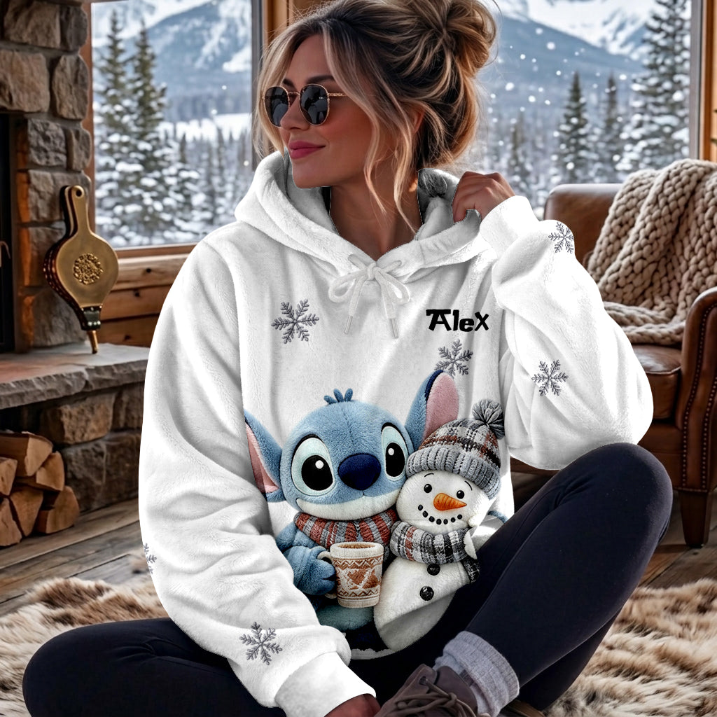 Merry Christmas - Personalized Ohana Fleece Hoodie