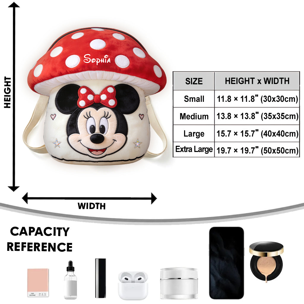 Mushroom - Personalized Mouse Plush Backpack