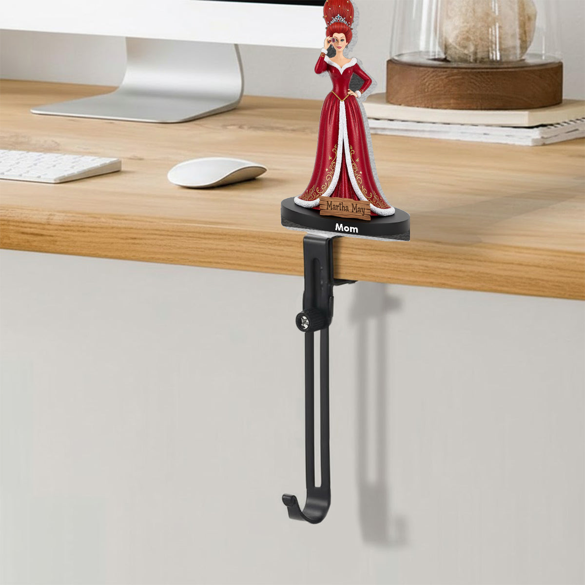 Stole Christmas - Personalized Stole Christmas Shaped Stocking Hanger