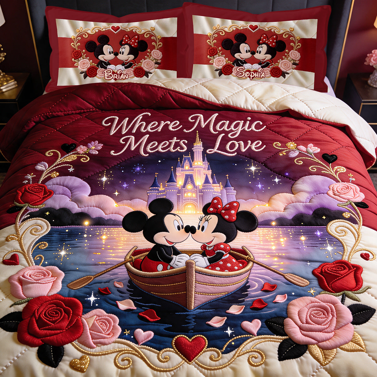 Where Magic Meets Love - Personalized Mouse Quilt Set