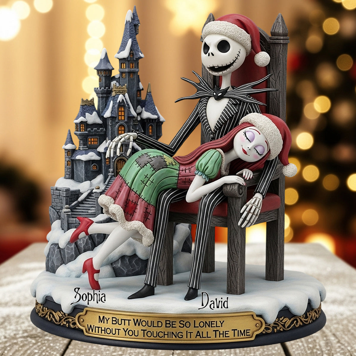 My Butt Would Be So Lonely Without You Touching It All The Time - Personalized Nightmare Custom Shaped Acrylic Plaque