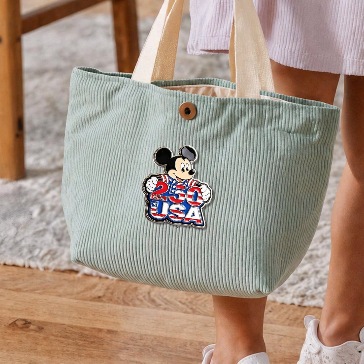 250 USA - Personalized Mouse 3D Embossed Enamel Pin