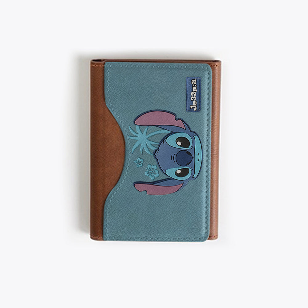 Ohana Alien Custom Name - Personalized Ohana Magsafe Wallet