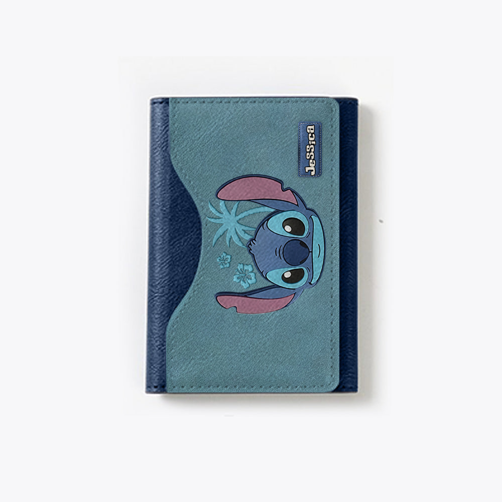 Ohana Alien Custom Name - Personalized Ohana Magsafe Wallet
