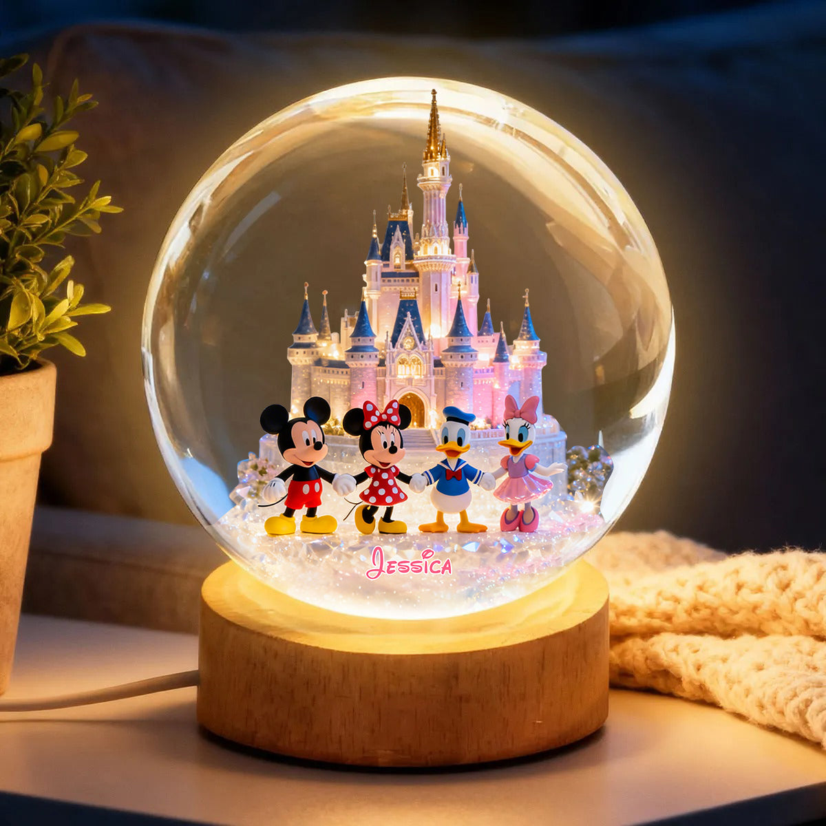 Magic Friends - Personalized Mouse Crystal Ball Night Light
