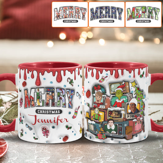 Christmas Movie - Personalized Accent Mug