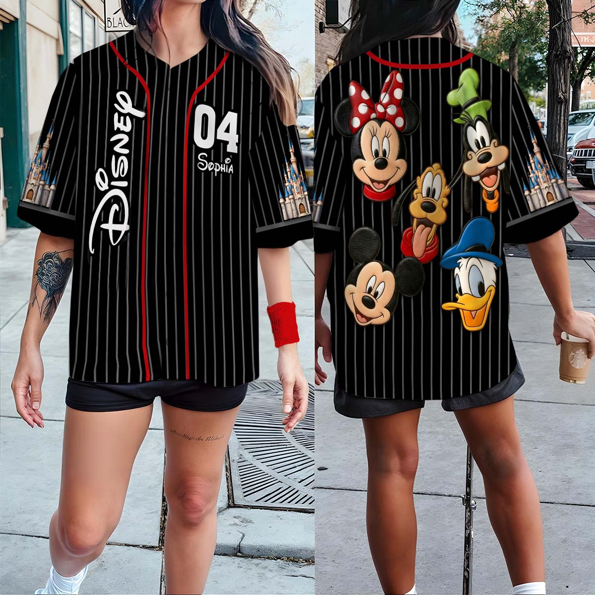 Friends - Personalized Mouse Baseball Jersey